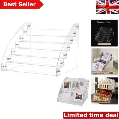 Eleganter 7-stufiger Acryl Grußkartenständer - Klar Organizer für Handwerk