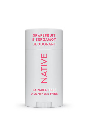 2X! Native Deodorant Grapefruit and Bergamot aluminum free 2.65 oz