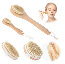 4 Pcs Dry Brushing Body Brush for Lymphatic Drainage, Pore Cleaning Brush Set...
