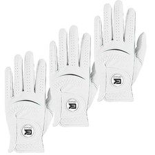 Mens Golf Gloves Left Hand With Ball Marker 3 Pack  Grip Soft