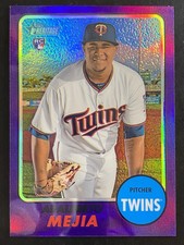 Adalberto Mejia 2017 Topps Heritage Chrome Purple Refractor Twins #THC-550