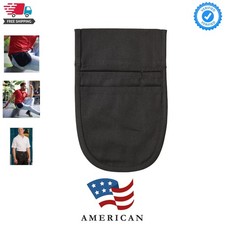 Unisex Pouch Apron for Restaurant and Work Uniform, Black