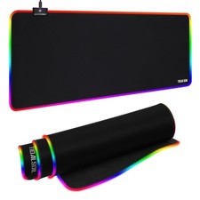 RGB Gaming Mouse Pad, 31.5 x 11.8 Inch Oversized Mouse Mat with 12 Light Mode...