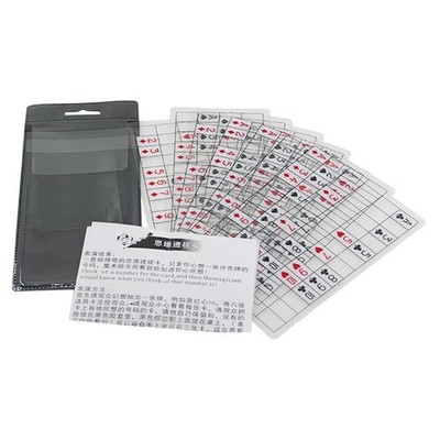 Set Nahaufnahme Karte Performance Shows Denken Telepathie Spielzeug Tricks Requisiten Kit für