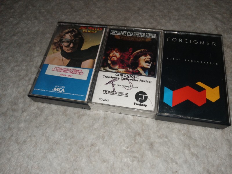 Foreigner - Joe Walsh - CCR - 1970's Rock Cassette Tapes 