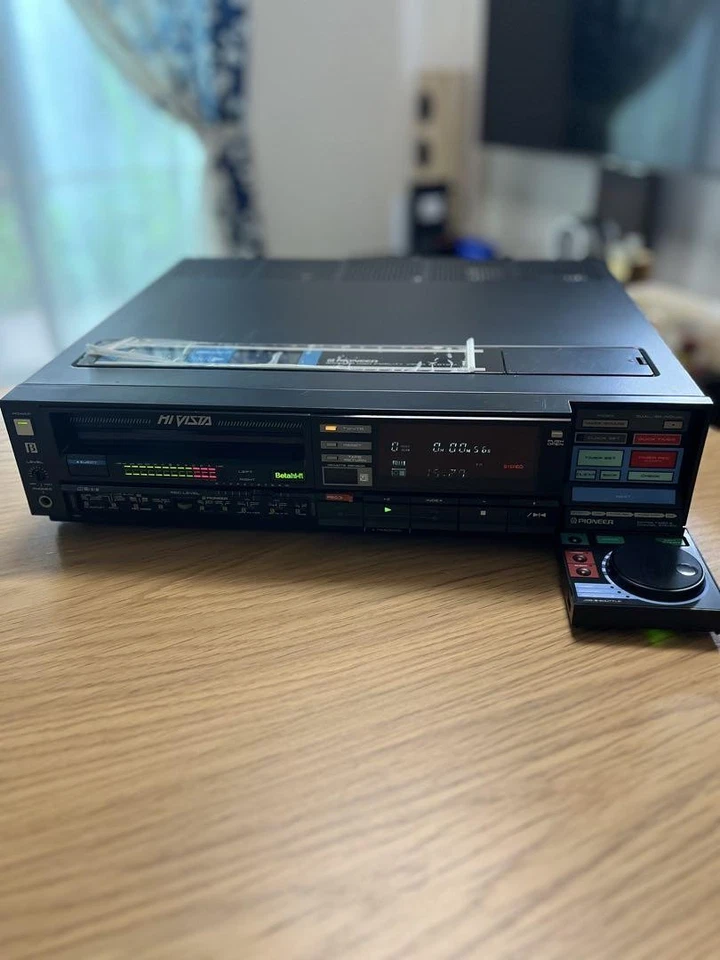 Reproductor de VCR Pioneer Betamax Vx-9 Grabadora de video para el hogar Reproductor de cinta analógica Foto 2 de 4