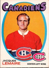 1971 -72 OPC #71 Jacques Lemaire Canadiens HOF