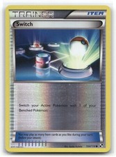 Switch Black and White 104/114 LP Pokemon