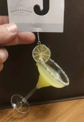 Margarita with Lime Cocktail Glass Christmas Tree Ornament Wondershop Target 