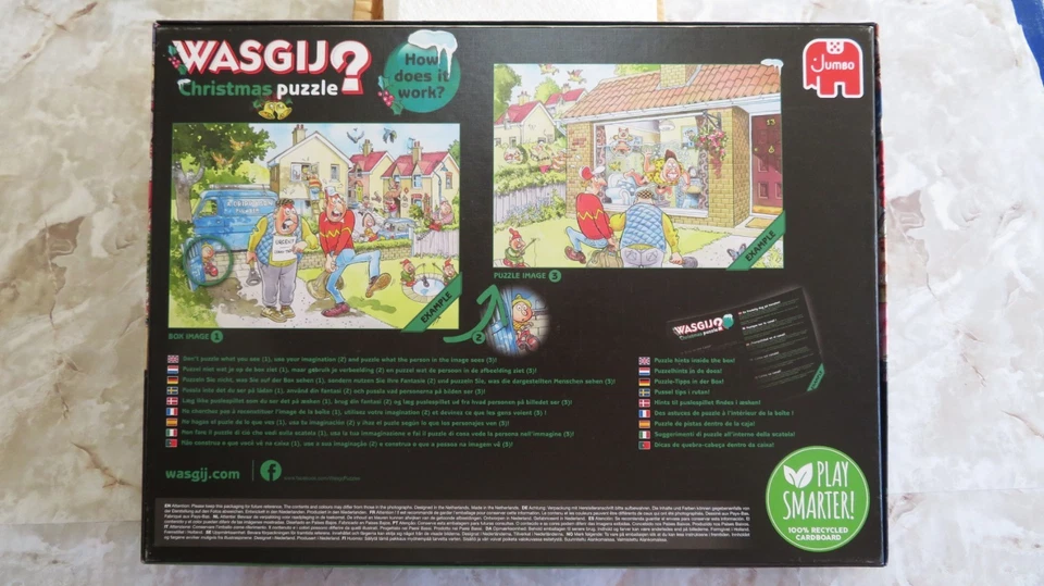 Wasgij Christmas Puzzles #16 "The Christmas Show" 2 Puzzle Box 1000 Piece Each - Image 3 of 4