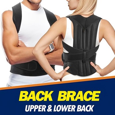 Back Brace Posture Corrector   Upper & Lower Back Support for Men & Women