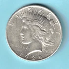 1925 Peace Silver Dollar $1 90% Silver Coin US Mint Philadelphia Circulated VG