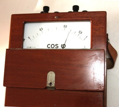 Leistungsfaktor Messgerät cos phi SIEMENS 60er Jahre neuwertig