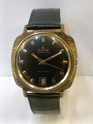 EDOX HYDROMATIC NEW ERA AUTOMATIC PATINA CASE & DIAL SWISS MEN'S WORKING