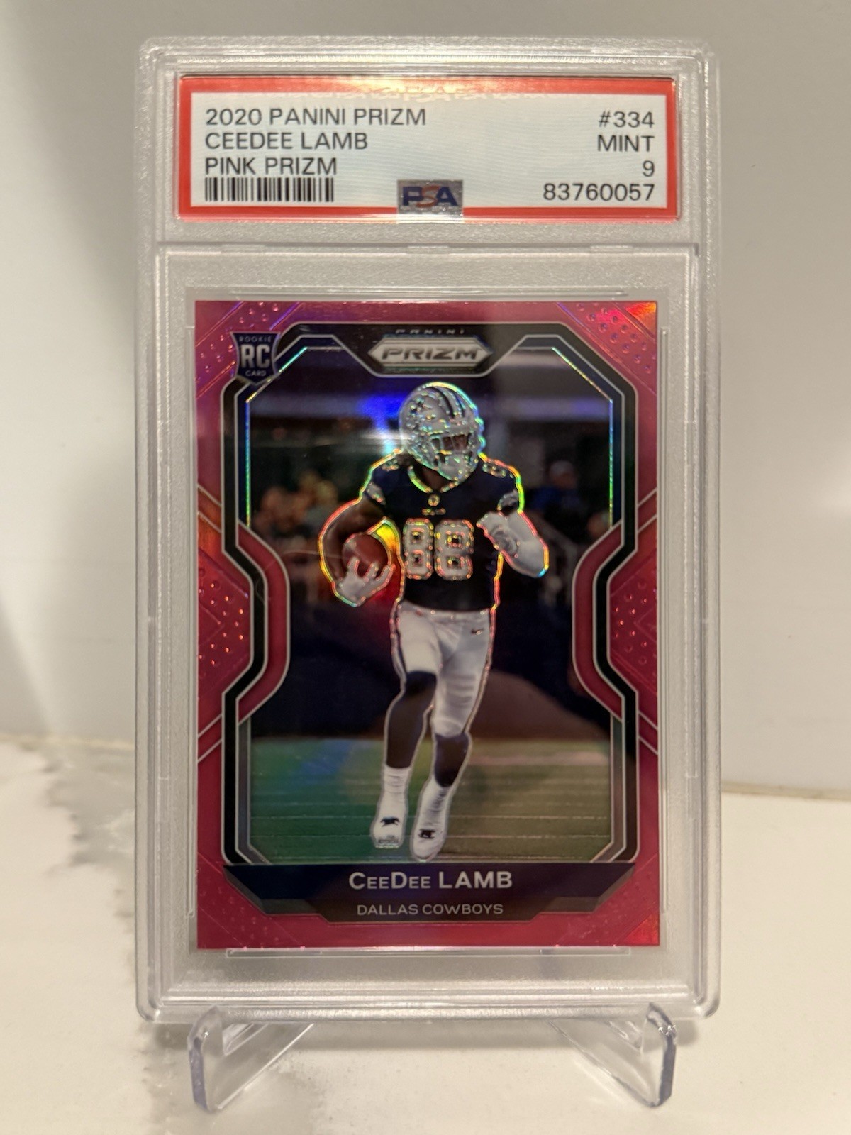 2020 Panini Prizm - Rookie CeeDee Lamb #334 Pink Prizm (RC)