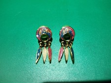 Vintage Dreamcatcher Feathers Pierced Earrings