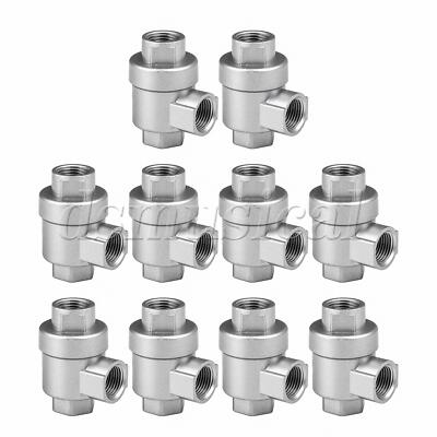10x Aluminum Quick Exhaust Valve Pipe Fittings 1/2 Bspt Thread One-way