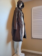 100% cotton thick sz L / xl oversz dress hoodie coat knee hi military jacket