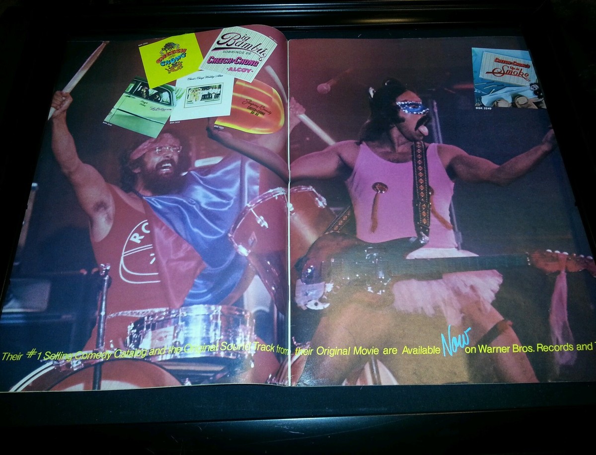 Cheech and Chong Up In Smoke Soundtrack Rare Original Promo Poster