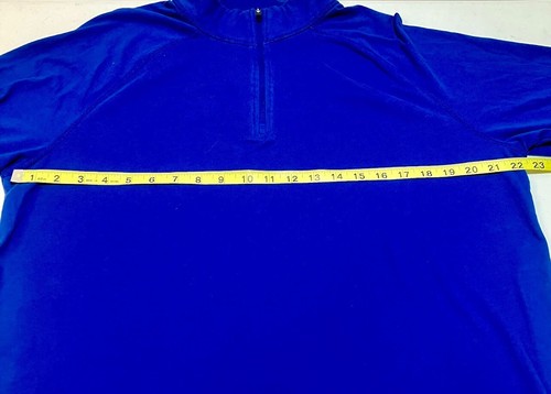 CARHARTT FORCE RELAXED FIT MIDWEIGHT LONG-SLEEVE QUARTER-ZIP T-SHIRT LARGE BLUE - Picture 4 of 8