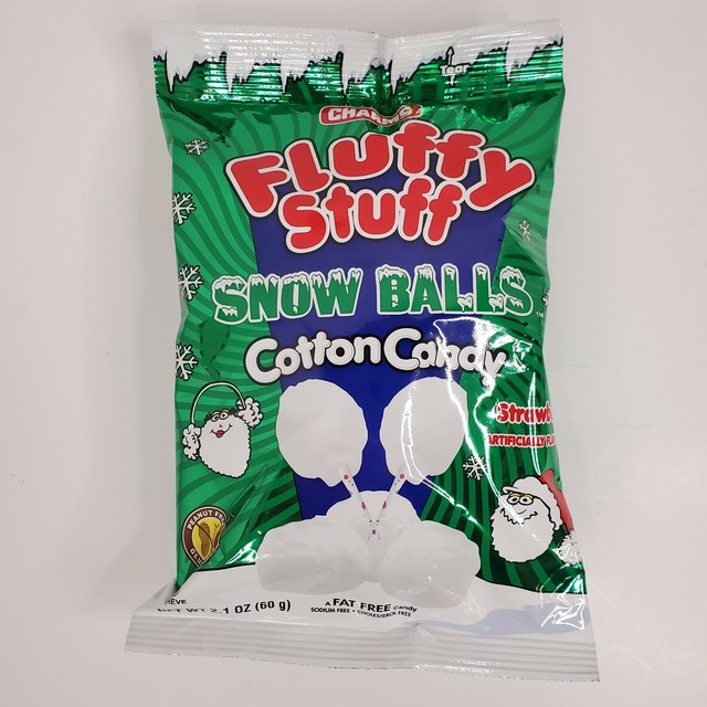 Charms Fluffy Stuff Strawberry Cotton Candy Snow Balls 2.10 Oz for sale