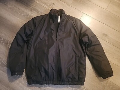 Men GAP Fit black Bomber JAcket coat S NEW fall winter lightweight