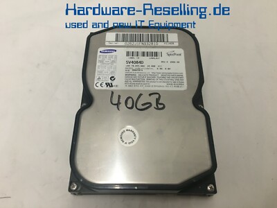  Samsung SpinPoint V20400 40GB IDE 3,5'' 5400RPM SV4084D UDMA-100 SV4084H