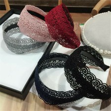 Ladies Wide Headband Lace Hairband Alice Hair Band Accessories Head Wrap Casual