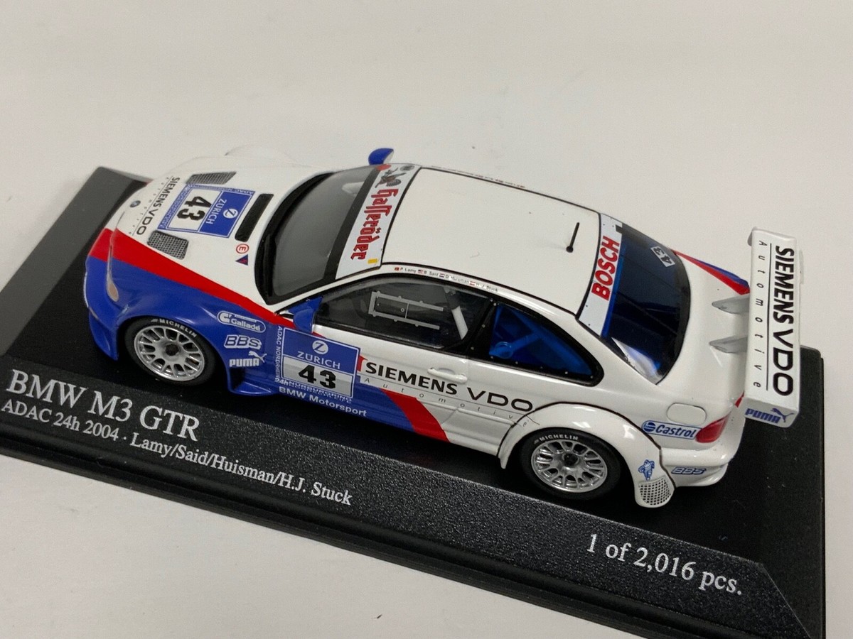 1/43 Minichamps BMW M3 GTR 2004 ADAC 24 Hours Car #43 400 042343