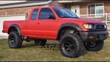 Textured Fender Flares For 95-04 Toyota Tacoma Pocket Rivet Bolt Set 