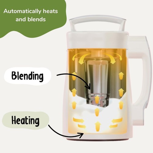 Effortless 8-in-1 Blender for Nut Milks, Soups, and Smoothies - 1.3L Capacity - 第 11/12 張圖片