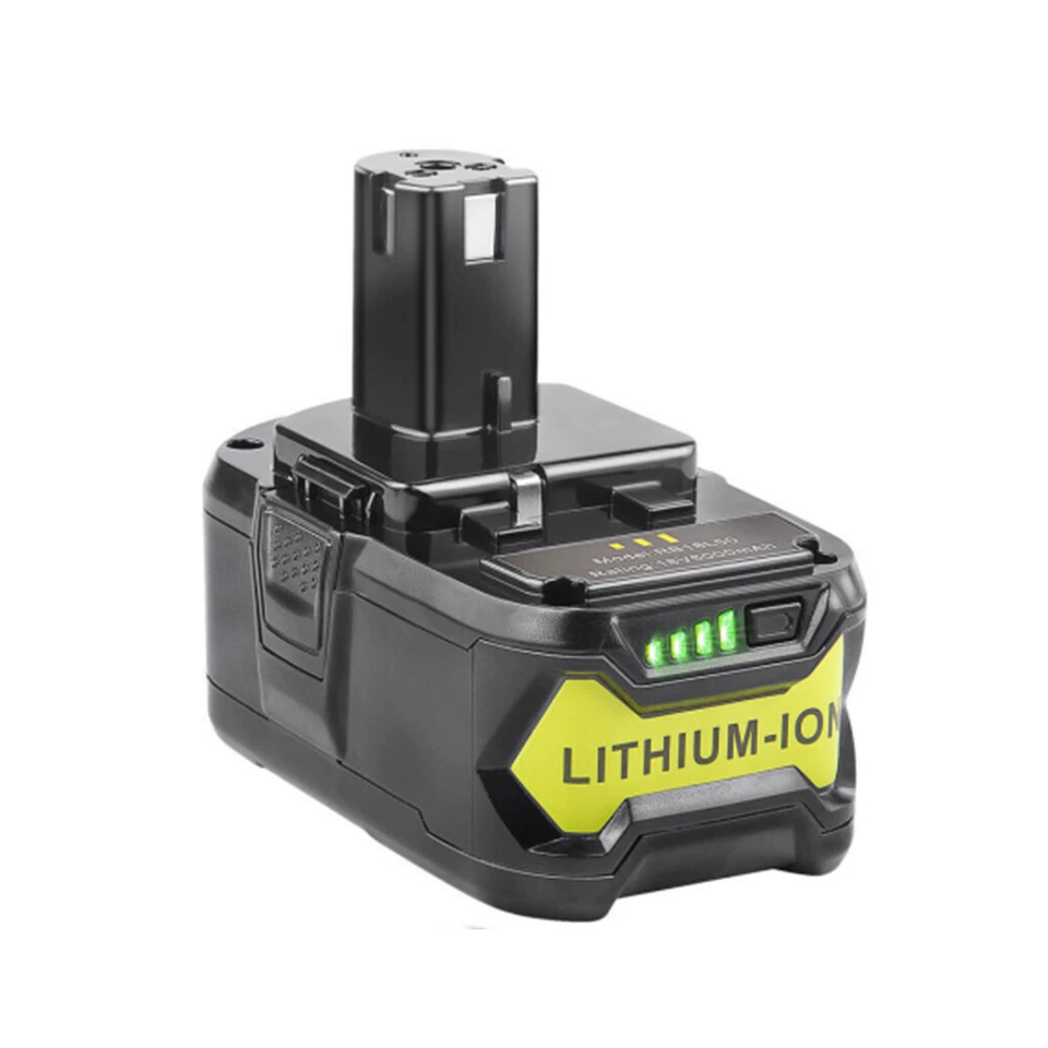 Batería de iones de litio de alta capacidad 8,0 Ah 18 voltios para RYOBI P108 18V para One+ Plus Foto 4 de 4