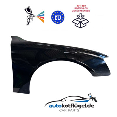 Kotflügel für Audi A4 B8 LY9B Rechts Schwarz 07 - 11 Vorderseite Lackiert Neu