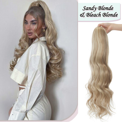 Kordelzug Haarteil Zopf Pferdeschwanz Haarverlängerung Clip In Ponytail Wie Echt