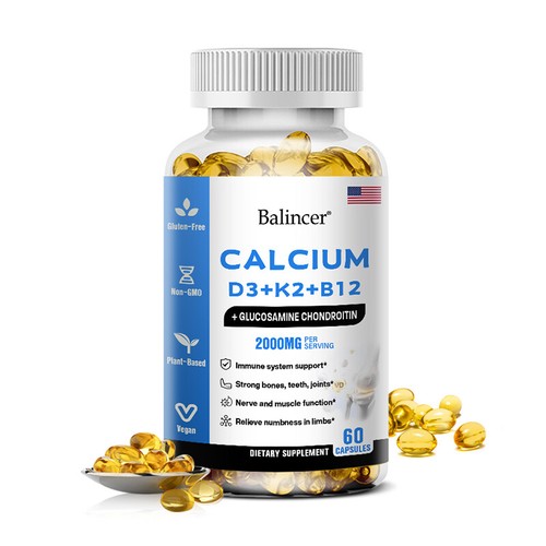 Balincer Calcium Vitamin D3 + K3 + B12, 2000 mg pro Portion, gentechnikfrei, vegetarisch - Bild 14 von 15
