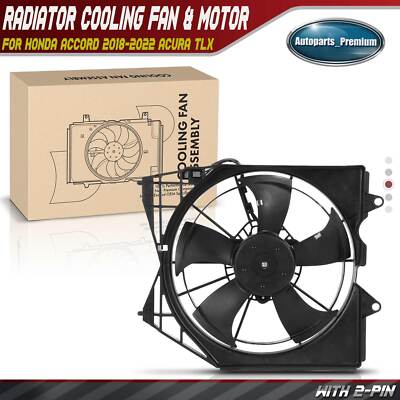 YSKJATPT Engine Radiator Cooling Fan Assembly Compatible with 2018-2021 Honda Accord