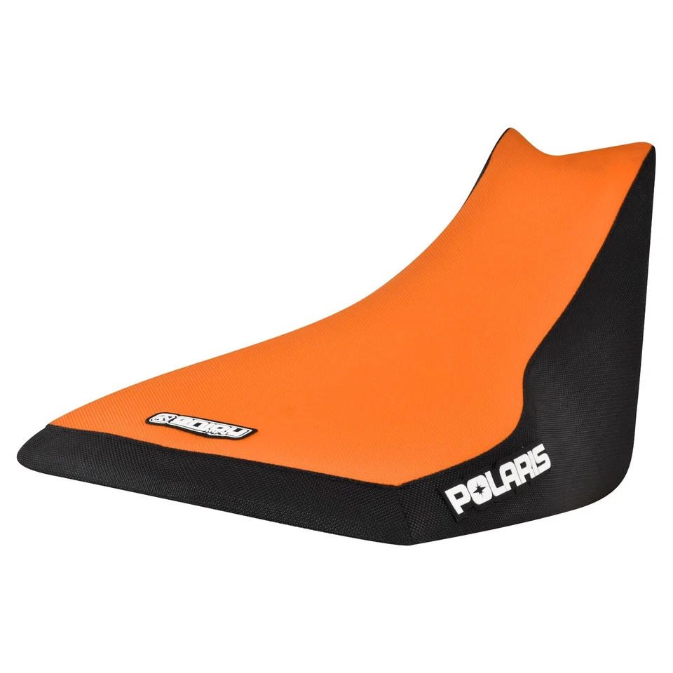 2009-2016 Polaris Sportsman Xp 550-1000 сиденье чехол черный и оранжевый #296 логотип - Изображение 2 из 4
