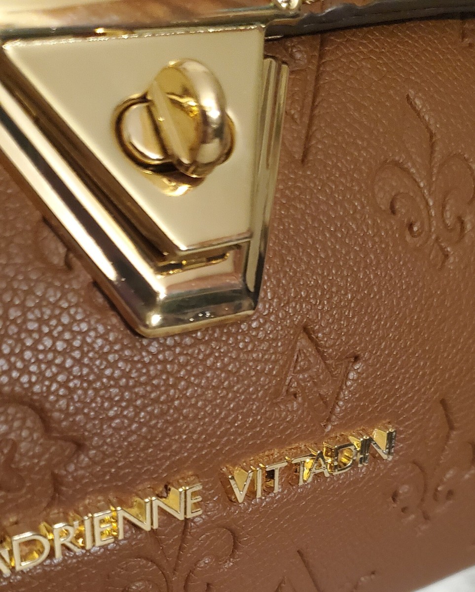 Adrienne Vittadini Marseille Signature Collection Embossed Brown