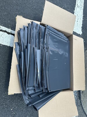 55-60 Gallon Industrial Black & Clear Contractor Garbage Trash Bags - 50 Per Box