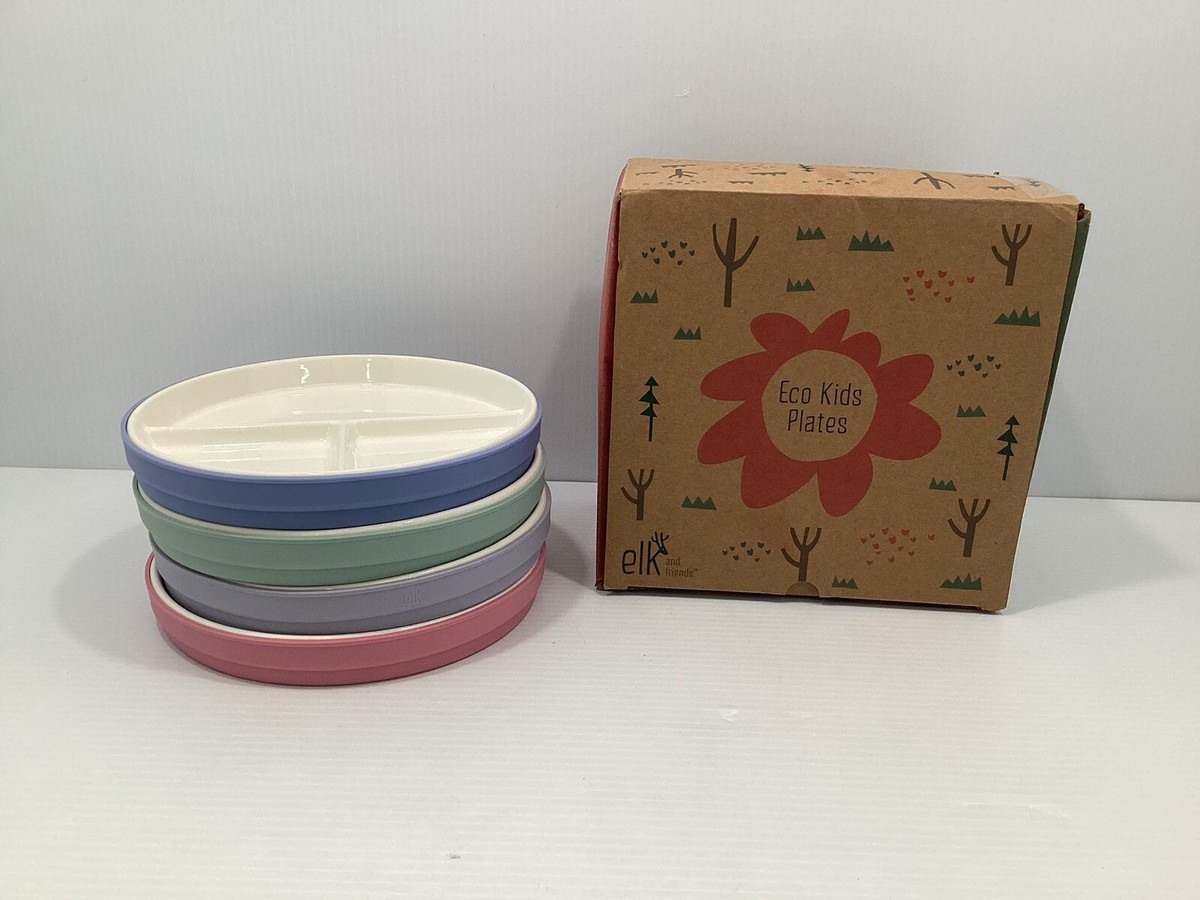 Elk And Friends Elk Friends Kids' Plates With Silicone Sleeves