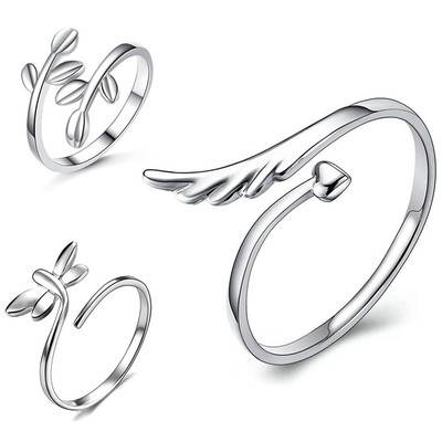  3 Pcs Olivenzweigring Libellenringe Für Frauen Libellenschmuck Damen