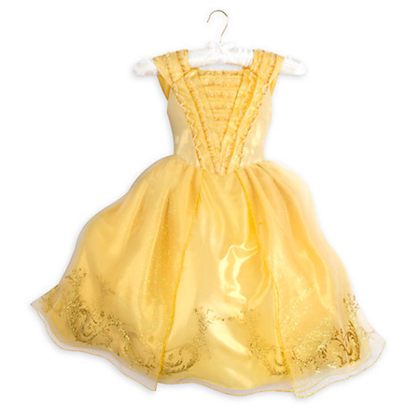 NWT Disney Store Belle Costume Gown Dress Princess Girl Beauty and