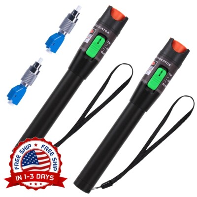Kit de localizador visual de fallas de fibra de 50 mW, incluye adaptador FC a LC