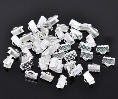 10 x 10 mm Band Quetschenden Edelstahl Schmuck Basteln Herstellung
