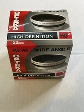 OPTEKA .45x AF High Definition II 52mm Wide Angle HD2 Digital Camera Lens EUC
