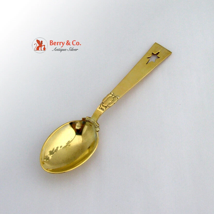 A. Michelsen Antique US Sterling Silver Souvenir Spoons for sale