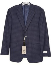 CANALI Mens 100 Wool Two Button Navy Sport Coat Size 50 L28005