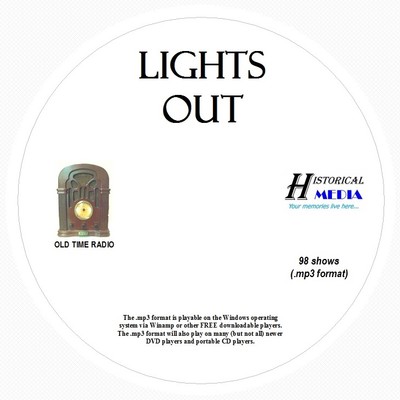 LIGHTS OUT! - 98 Shows Old Time Radio In MP3 Format OTR 1 CD