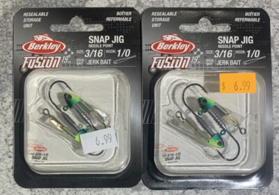 2 Packs Berkley Fusion19 Snap Jigs 3/16 OZ Firetiger | eBay