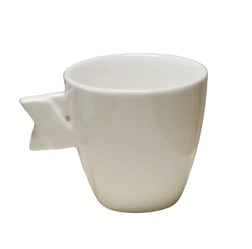 Scherzer Set 6 Tazze Tazzine Caffè in Porcellana Bianco Top Square Coffee Cups, fotografia 3 di 5